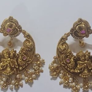 Antique Gold Looking Jhumka Earrings