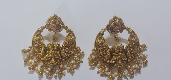 Antique Gold Looking Jhumka Earrings