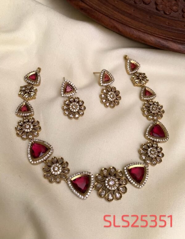 Radiant Red Stone Necklace